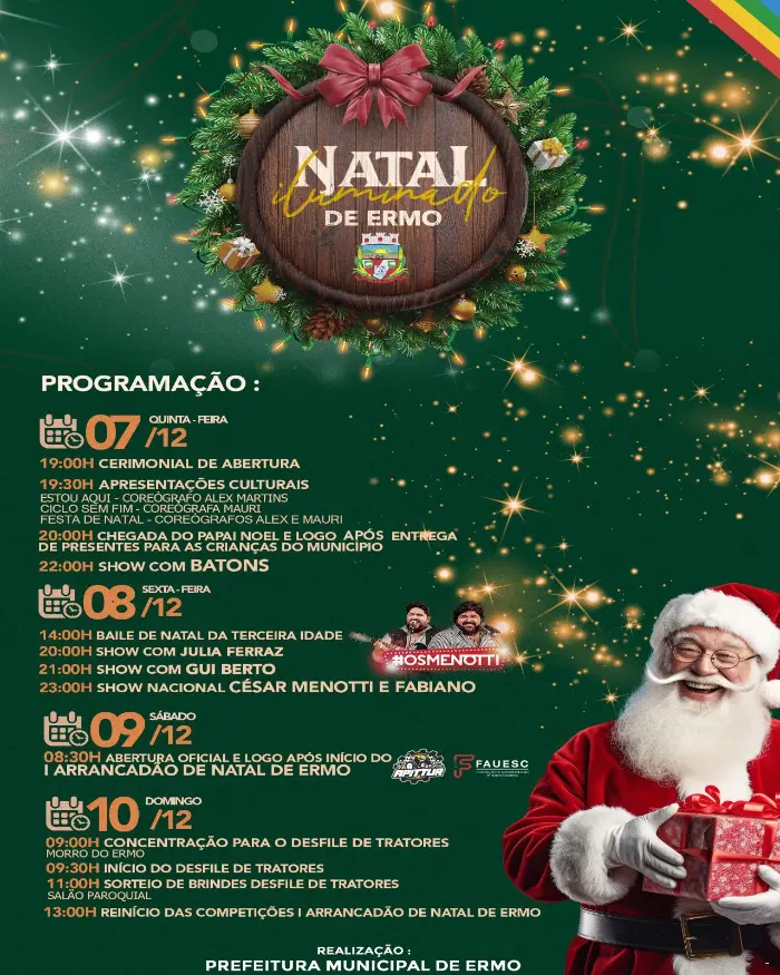 Natal Iluminado De Ermo Ter Show Nacional De C Sar Menotti E Fabiano E