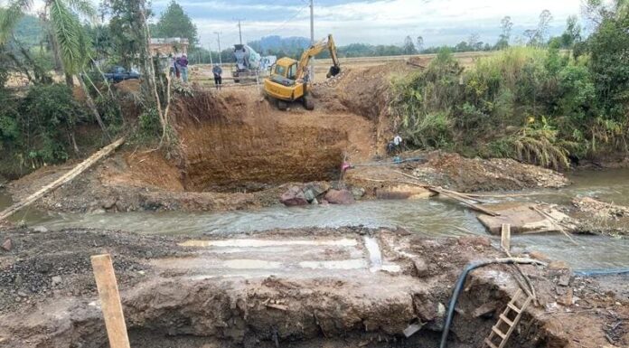 Jacinto Machado: Nova ponte começa a ganhar forma
