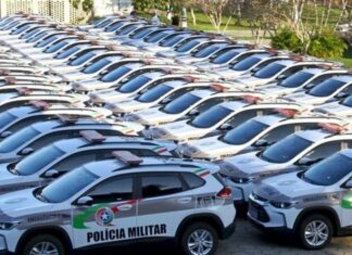 PMSC recebe novas viaturas, armas e câmeras de monitoramento