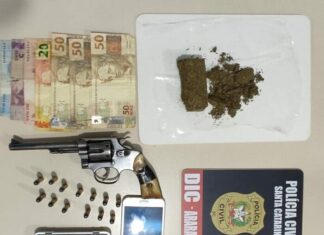 Homem é preso pela DIC por tráfico de drogas e posse de arma de fogo