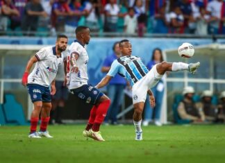 Grêmio oscila em tempos contra o Bahia e chega a mais de 2 meses sem vencer fora de casa