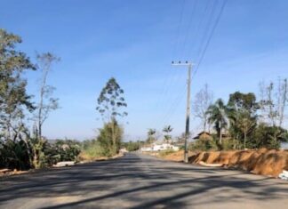 Inauguração de pavimentação em Timbé do Sul reúne autoridades