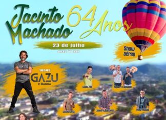 Confira a programação do aniversário de Jacinto Machado
