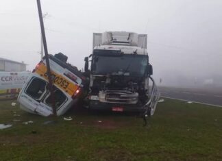 Passageira de transporte escolar morre em acidente na BR-386, em Estrela, diz PRF