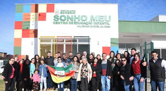 Sombrio inaugura primeira creche 100% do interior