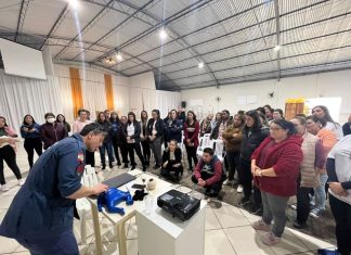 Saúde de Sombrio promove ação da “Lei do Engasgo” e do Agosto Dourado