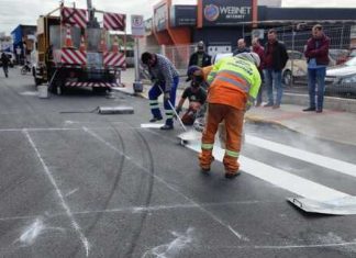 Município de Sombrio testa novos modelos de pinturas e sinalização de ruas