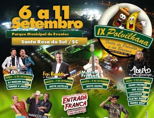 Santa Rosa do Sul: Vai começar a Polvilhana!