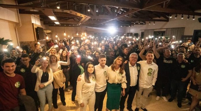 Juventude lota evento em Turvo em apoio a Tiago Zilli