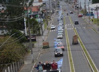 União Brasil faz carreata em favor de Gean Loureiro, Ricardo Alba e Márcio Búrigo!