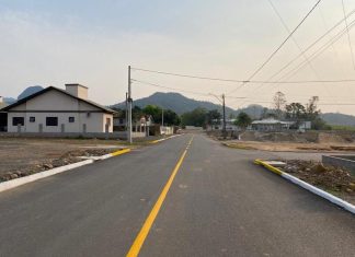 Mais uma rua com sinalização finalizada em Timbé do Sul