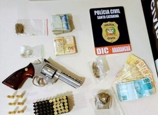 DIC de Araranguá e Polícia Militar realizam prisões e apreendem drogas e arma de fogo