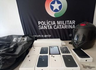 ROCAM e PRF prendem autor de furto e recuperam a maioria dos iPhones