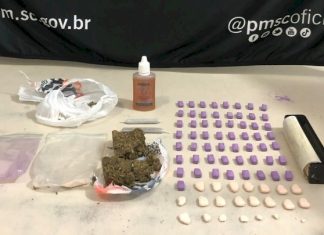 PM apreende ecstasy, maconha e lança perfume em Sombrio