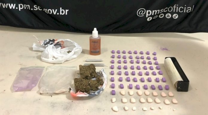 PM apreende ecstasy, maconha e lança perfume em Sombrio