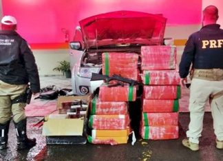 PMSC apreende mais de meia tonelada de drogas e armas de fogo