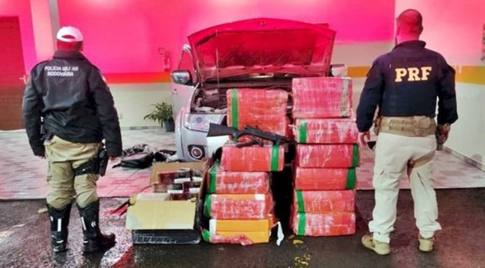 PMSC apreende mais de meia tonelada de drogas e armas de fogo