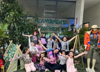 Cooperja promove acampamento infantil em seu Supermercado