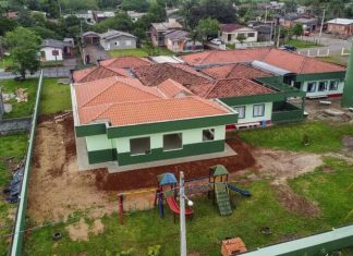 Novas salas de aula estão em construção em Praia Grande