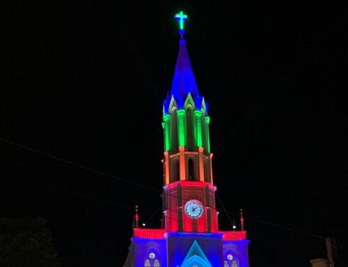 Igreja de Santo Antônio de Pádua de Sombrio, inaugura nova iluminação