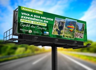 Praia Grande investe no marketing em outdoors