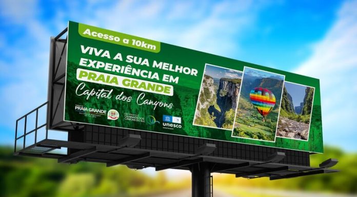 Praia Grande investe no marketing em outdoors