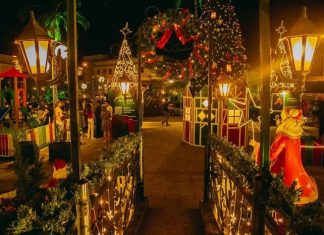 A abertura do Natal dos Canyons emociona público em Praia Grande