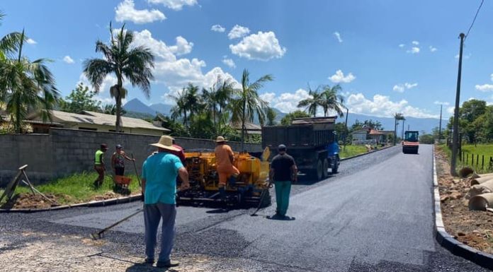 Timbé do Sul recebe pavimentação asfáltica