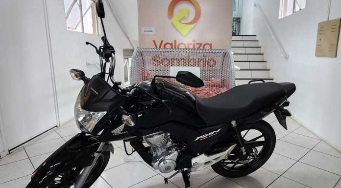 Moto do sorteio Valoriza Sombrio já está na prefeitura