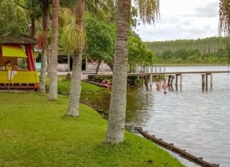 Secretaria de Obras finaliza seu trabalho na Lagoa da Tapera, tendo parte dela propicia para banho