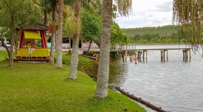 Secretaria de Obras finaliza seu trabalho na Lagoa da Tapera, tendo parte dela propicia para banho
