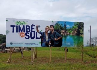 Pontos turísticos de Timbé do Sul são divulgados em cidades do Sul de Santa Catarina