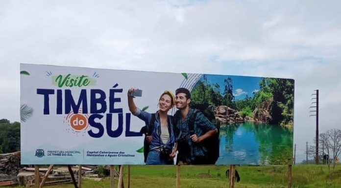 Pontos turísticos de Timbé do Sul são divulgados em cidades do Sul de Santa Catarina