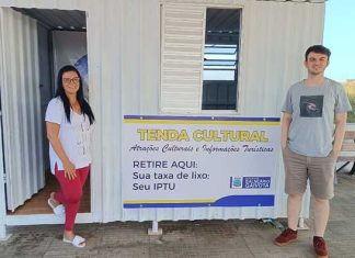 Balneário Gaivota: Tenda Cultural facilita a vida dos veranistas
