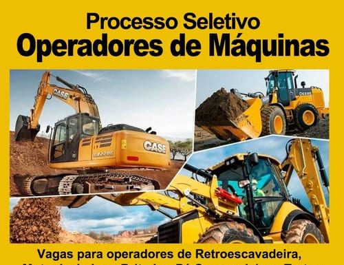 Inscrições abertas para operadores de máquinas em Jacinto Machado