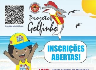 Inscrições abertas para o Projeto Golfinho em Balneário Gaivota