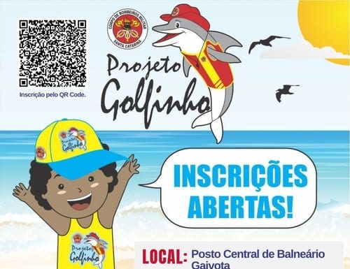 Inscrições abertas para o Projeto Golfinho em Balneário Gaivota
