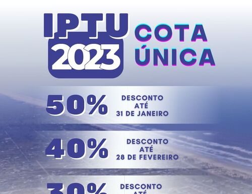 Balneário Gaivota: Vence hoje, o prazo para pagamento do IPTU com 50% em cota única
