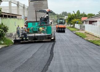 Sexta-feira foi de asfalto em Sombrio