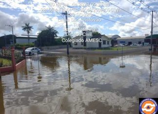 Defesa Civil Regional mobilizada em Turvo