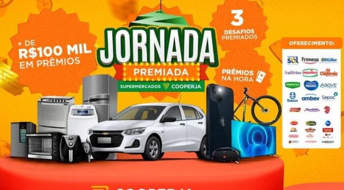 Supermercados Cooperja lança “Promoção Jornada Premiada” e sorteará mais de 100 mil em prêmios
