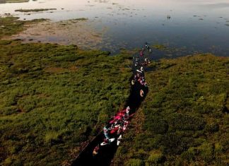 Lagoa de Sombrio recebe a 1ª Remada Recanto da Lagoa