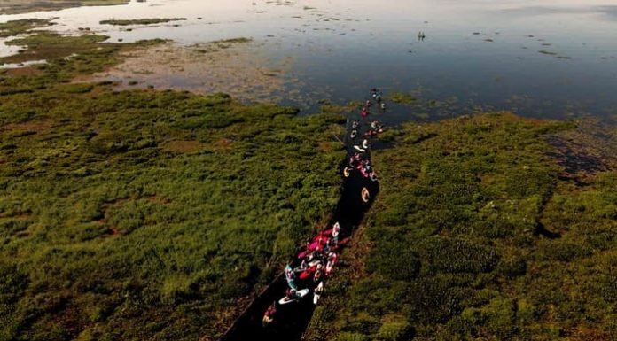 Lagoa de Sombrio recebe a 1ª Remada Recanto da Lagoa