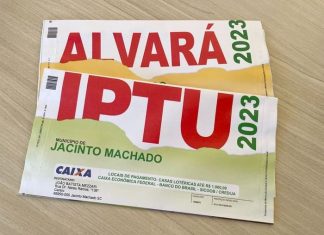 IPTU com 30% de desconto em cota única, em Jacinto Machado
