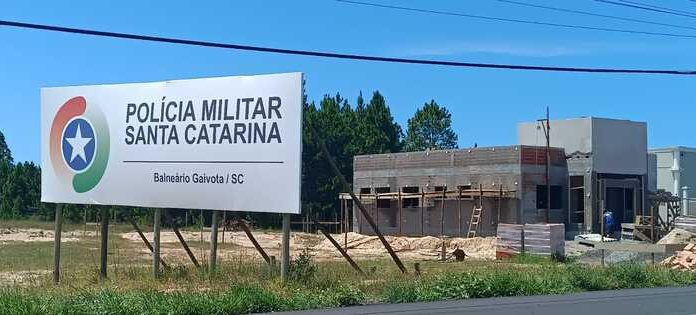 Construção da sede própria da PM em Balneário Gaivota