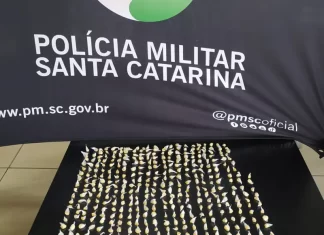 PM apreende mais de 400 pedras de crack em Sombrio