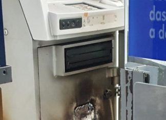 Bandidos tentam arrombar caixa eletrônico em Jacinto Machado