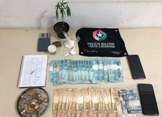 PM prende traficante e apreende drogas em Santa Rosa do Sul