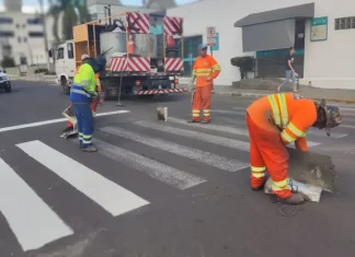 Sombrio tem novas faixas de pedestres