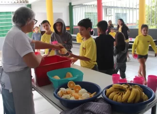 Alunos sombrienses têm merenda escolar com mais frutas e menos açúcar